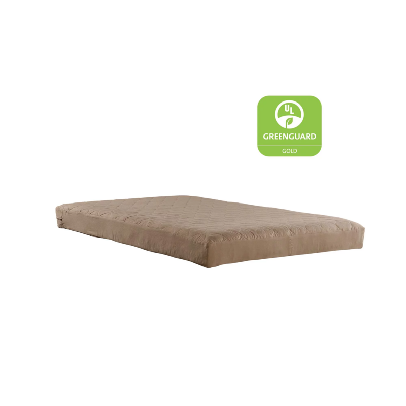 DHP Value 6 Inch Thermobonded Polyester Filled Quilted Top Bunk Bed Mattress, Twin, Tan