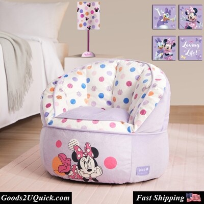 Minnie Mouse Purple Polyester Bean Bag Chair Made Of Polyester