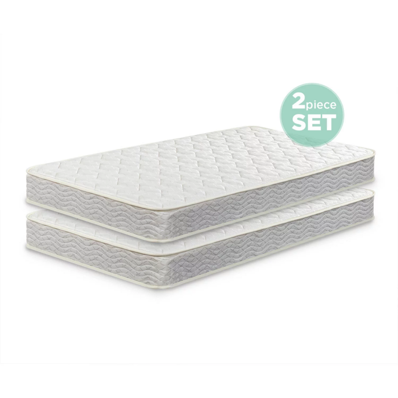 Twin Size 6&quot; Innerspring Comfort Bed Mattress for Bunk Beds Bedding 2 PC Set New