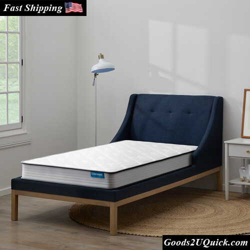 New 6&quot; Innerspring Full-Body Support Mattress, Twin | 75&quot;x39&quot; - Soft White