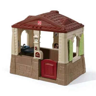 Step2 Neat and Tidy Cottage II Brown Playhouse, for Toddlers