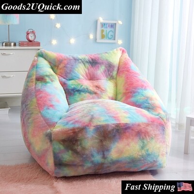 A Modern Structered Shape Chair Rainbow Perfect For Lounging In Your Bedroom, Livingroom