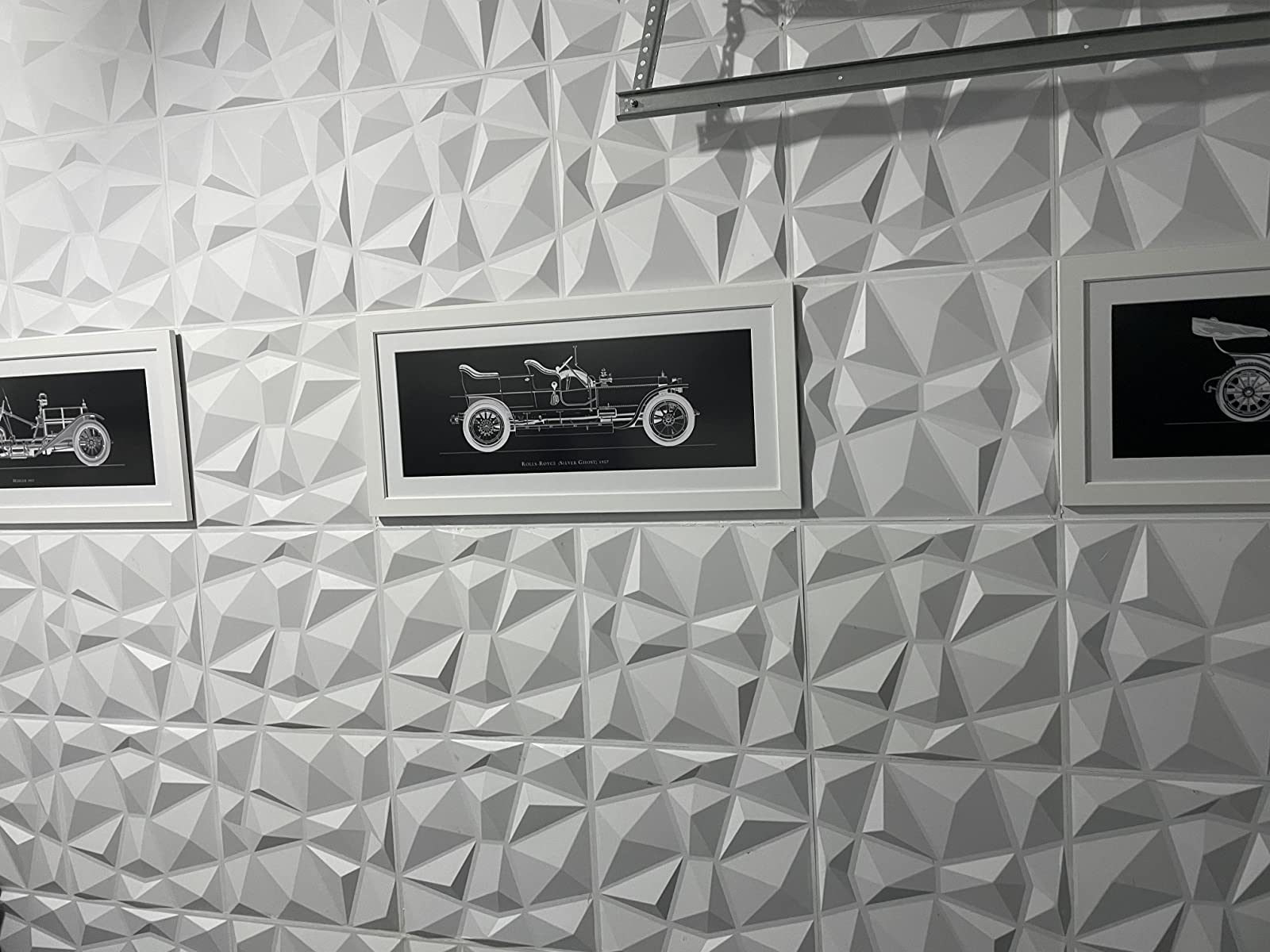 Art3d 3D Wall Panels Home Decor TV Background Board,19.7x19.7 ,12Pcs,32 SF