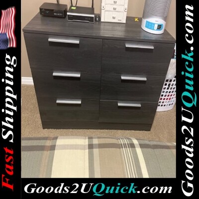 New Step One Essential 6-Drawer Double Dresser For Home - Gray Oak