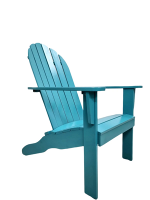 Wood Outdoor Adirondack Chair, Turquoise Blue Color