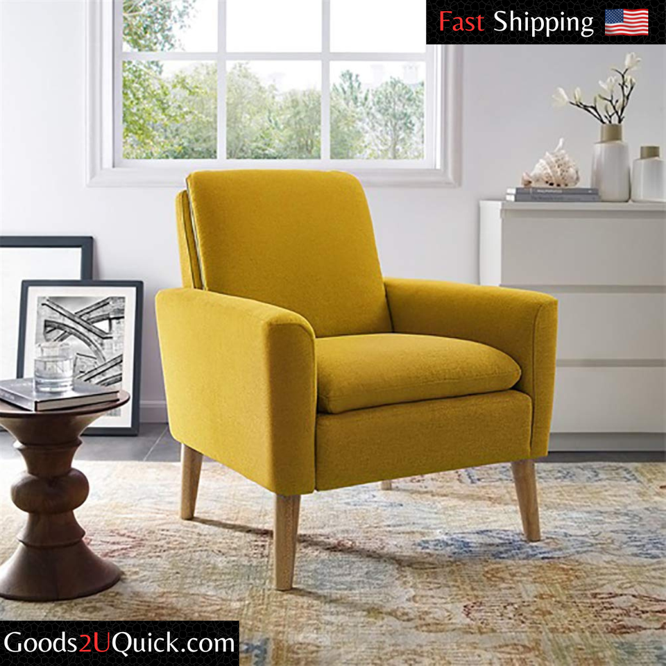 Morden Single Sofa Armchair Lounge Accent Chair Fabric for Living Room Bedroom