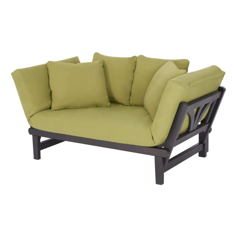 Plush Convertible Outdoor Daybed Sofa With Cushions Lounge Furniture Green