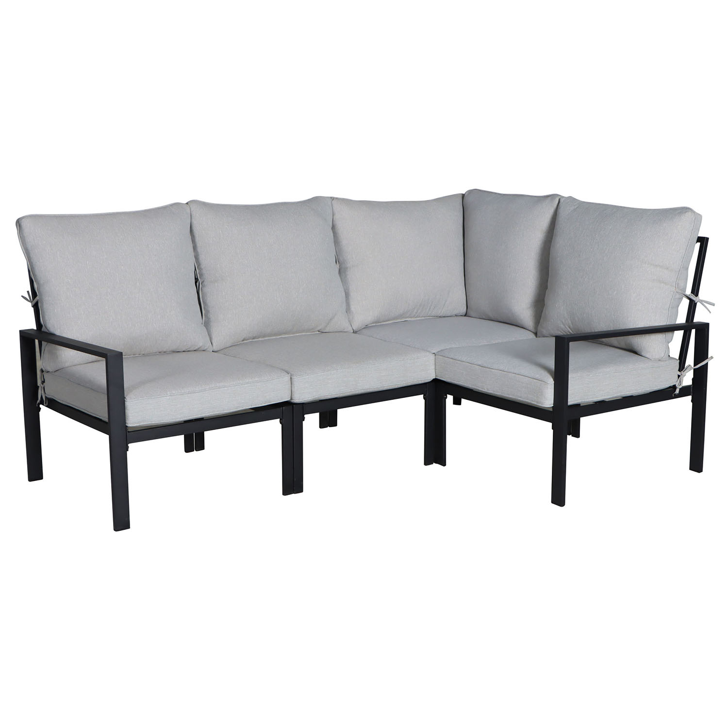 Outdoor 4 Piece Sectional Sofa Set Garden Patio Porch Conversational Seat