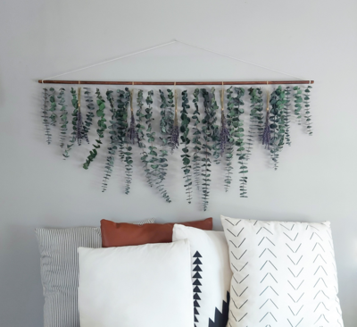 Eucalyptus and Lavender Wall Hanging - Wall Hanging - Home Decor - Plant Wall Hanging - Dried Plant Hanging - Wall Decor