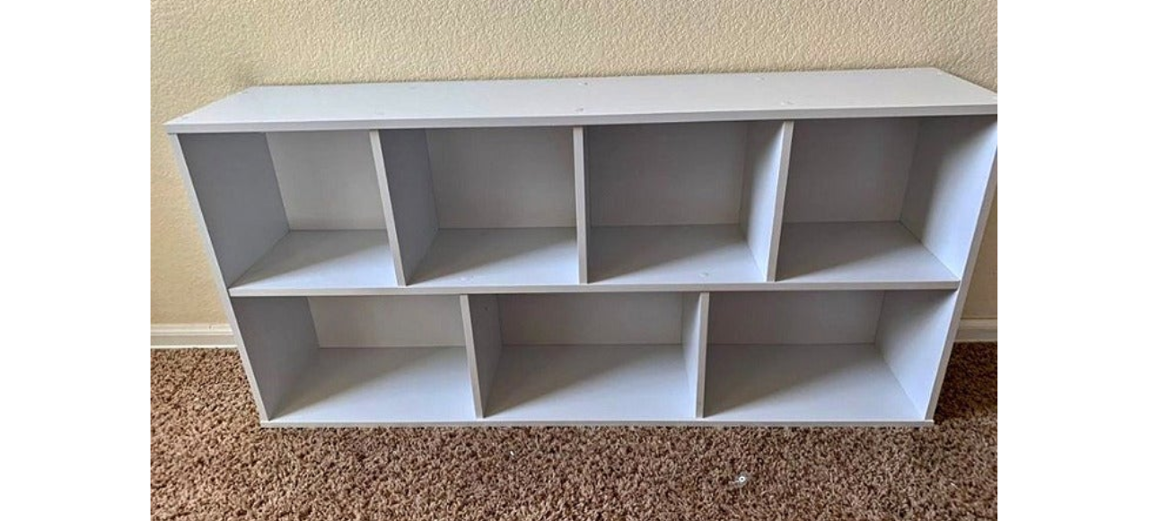 7-Cube Storage Bookcase Organizer Shelf Home Apt Furniture White NEW