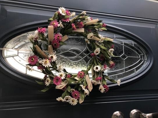 22 in. Sunflower Wreath