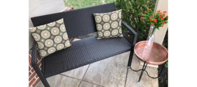 Patio Pool Outdoor Lani Style Miles All-Weather Resistant Wicker Bench