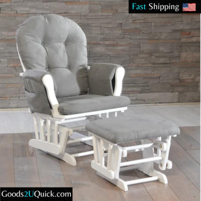 Windsor Glider Durable Baby Nursery Rocking Furniture Chair Glider Ottoman