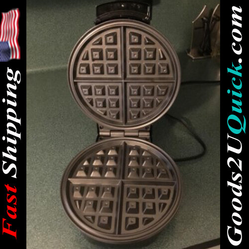 New Belgian Waffle Maker with Adjustable Temperature Control - Silver