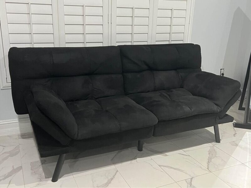 Memory Foam Futon Sofa Bed Couch Sleeper Convertible Foldable Loveseat FULL Size