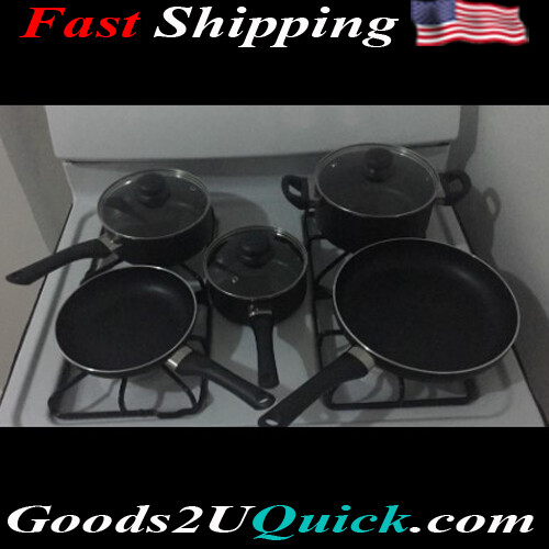 15-Piece Set Non-Stick Cookware Set - Pots, Pans and Utensils Kitchen Cookware