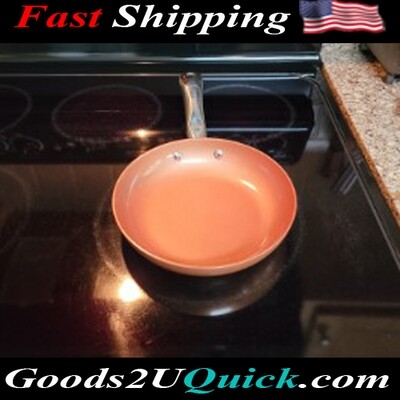 Copper Chef Non-Stick Fry Pan 8 Inch - STAINLESS STEEL Kitchen Cookware