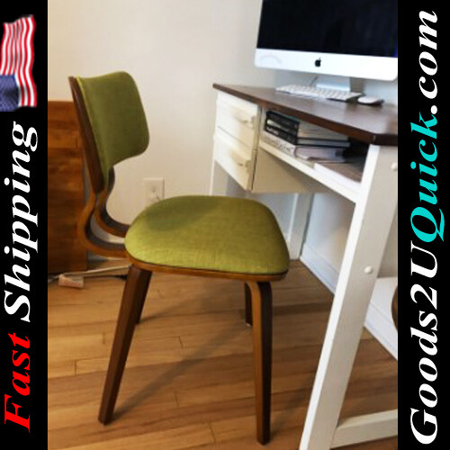 Jaguar Mid-Century Dining Chair in Walnut Wood and Fabric