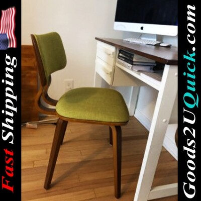 Jaguar Mid-Century Dining Chair in Walnut Wood and Fabric