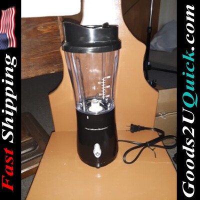 Personal Blender for Shakes and Smoothies with 14 Oz Travel Cup and Lid - Black