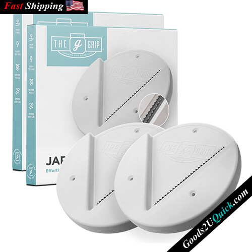 2-Pack Original Under Cabinet Jar Lid &amp; Bottle Opener for Weak Hands &amp; Seniors with Arthritis - Made in the USA