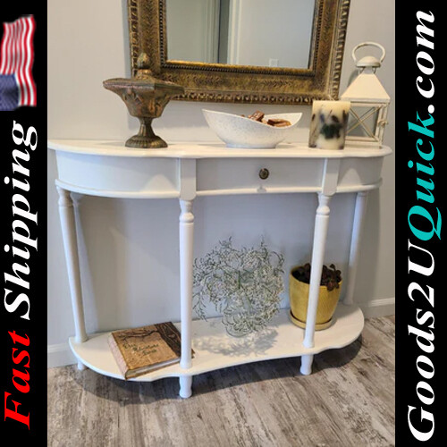 Half Round Design Home Furnishing Console Sofa Table with Drawer