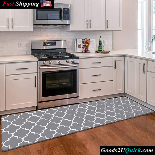 Heavy Duty Waterproof Non-Slip 17.3&quot;x 59&quot; Ergonomic Kitchen Mats and Rugs Comfort Mat for Kitchen