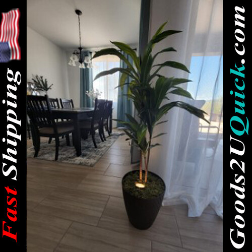New 43in. Dracaena Silk (Real Touch) Artificial Plant For Home Decor - Green