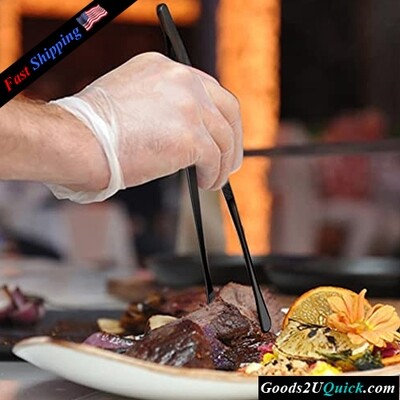 2 Pcs Professional  Stainless Steel  12&#39;&#39; Cooking Tweezers Food Tongs Set for Cooking ,Sea food And BBQ