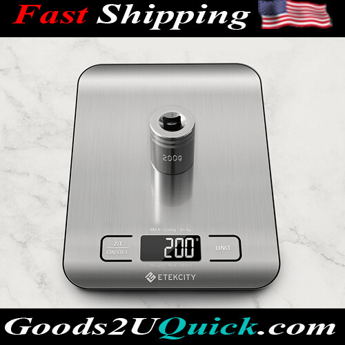 New Stainless Steel Food Kitchen Scale Digital Grams and Ounces for Weight Loss, Baking, Cooking, Keto and Meal Prep With LCD Display, Medium