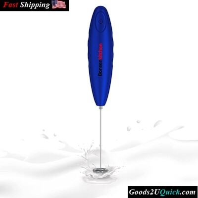 Automatic Handheld Frother Milk Foam Maker for Bulletproof Coffee Hot Chocolate Stainless Steel Whisk Battery Operated Mini Drink Mixer