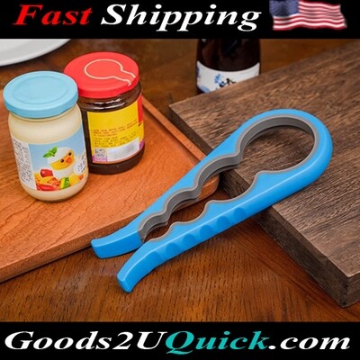 Anti-skid Jar Opener Jar Lid Remover Rubber Can Opener Kitchen Grippers Great Kitchen Gadgets, Blue