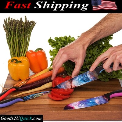 Cosmos Kitchen Knife Set in Gift Box New Housewarming Gift Unique Wedding Gifts for Couple