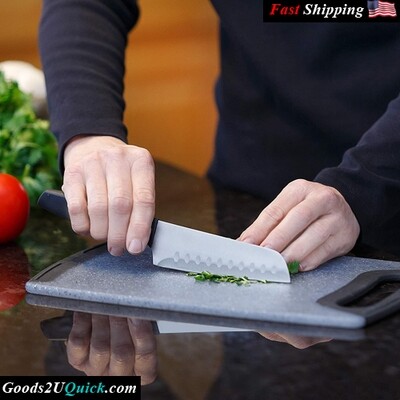 5 Pieces Sharp Utility Knives with Blade Covers and Plastic Chopping Block ,  Kitchen Cooking Accessories