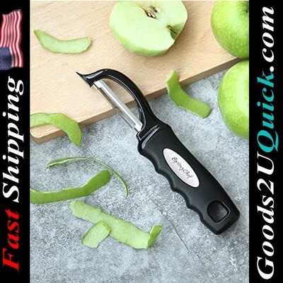 Spring Chef Premium Swivel Vegetable Peeler, Black