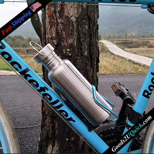 34 OZ Uninsulated Single Walled Stainless Steel Sports Water Bottle 18/8 Food Grade for Cyclists, Runners, Hikers, Beach Goers, Picnics, Camping