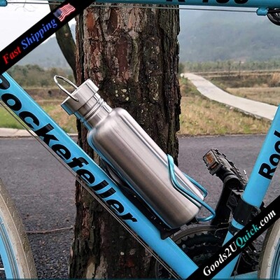 34 OZ Uninsulated Single Walled Stainless Steel Sports Water Bottle 18/8 Food Grade for Cyclists, Runners, Hikers, Beach Goers, Picnics, Camping