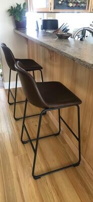 Counter Height Stools (SET OF 2), Bar Stools, Armless Low Back Chair