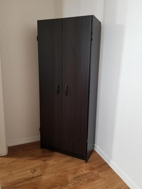 Espresso Wood Large Cupboard Pantry Cabinet with shelves and 2 large doors Storage Kitchen, Laundry, or Utility Room