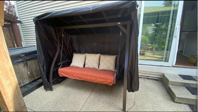 Outdoor Swing Cover 3 Triple Seater Hammock Cover Garden Swing Cover