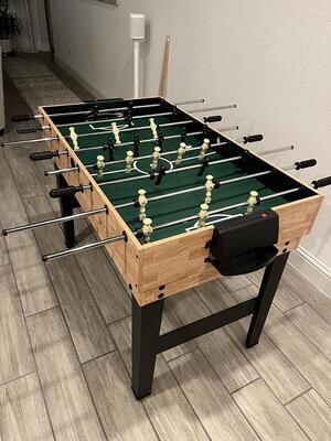 Ultimate 10-in-1 Combo Game Table Set: 2x4ft Multi-Game Fun with Hockey, Foosball, Pool, Shuffleboard, Ping Pong, Chess, and Cards!