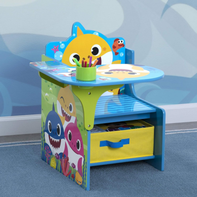 Chair Desk with Storage Bin - Ideal for Arts &amp; Crafts, Snack Time, Homeschooling, Homework &amp; More