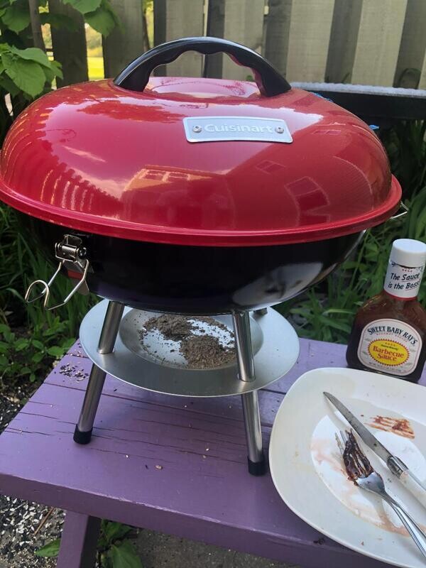 Portable Charcoal Grill: Cuisinart CCG190RB 14&quot; Inch BBQ - Compact and Convenient for Grilling On-the-Go