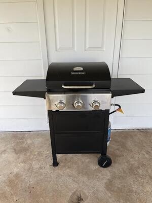 Ultimate Outdoor Cooking Station: Premium Stainless Steel Propane Gas Grill With Foldable Shelves - 30,000 BTU