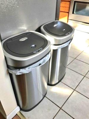 Motion Sensor Trash Can, 13.2 Gallon, Stainless Steel