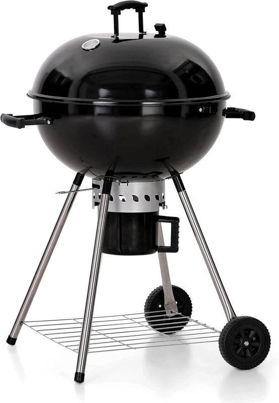 22-inch Kettle Charcoal BBQ Grill Premium Outdoor Patio Backyard Camping Black
