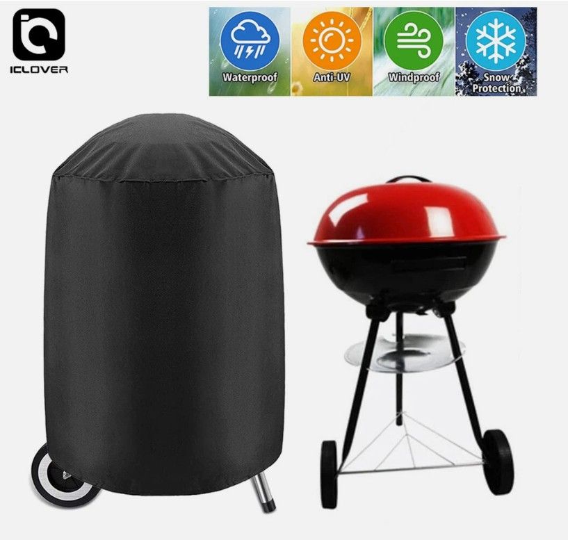 30" Waterproof Kettle Grill Cover Charcoal Barbecue BBQ Patio Fire Pit Protector