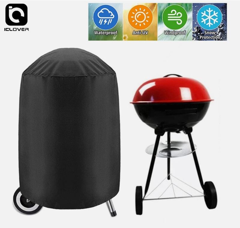 30&quot; Waterproof Kettle Grill Cover Charcoal Barbecue BBQ Patio Fire Pit Protector