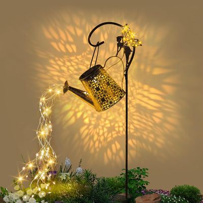 Solar Watering Can Light Garden Outdoor Waterproof Kettle Yard Art Lamp Decor US
