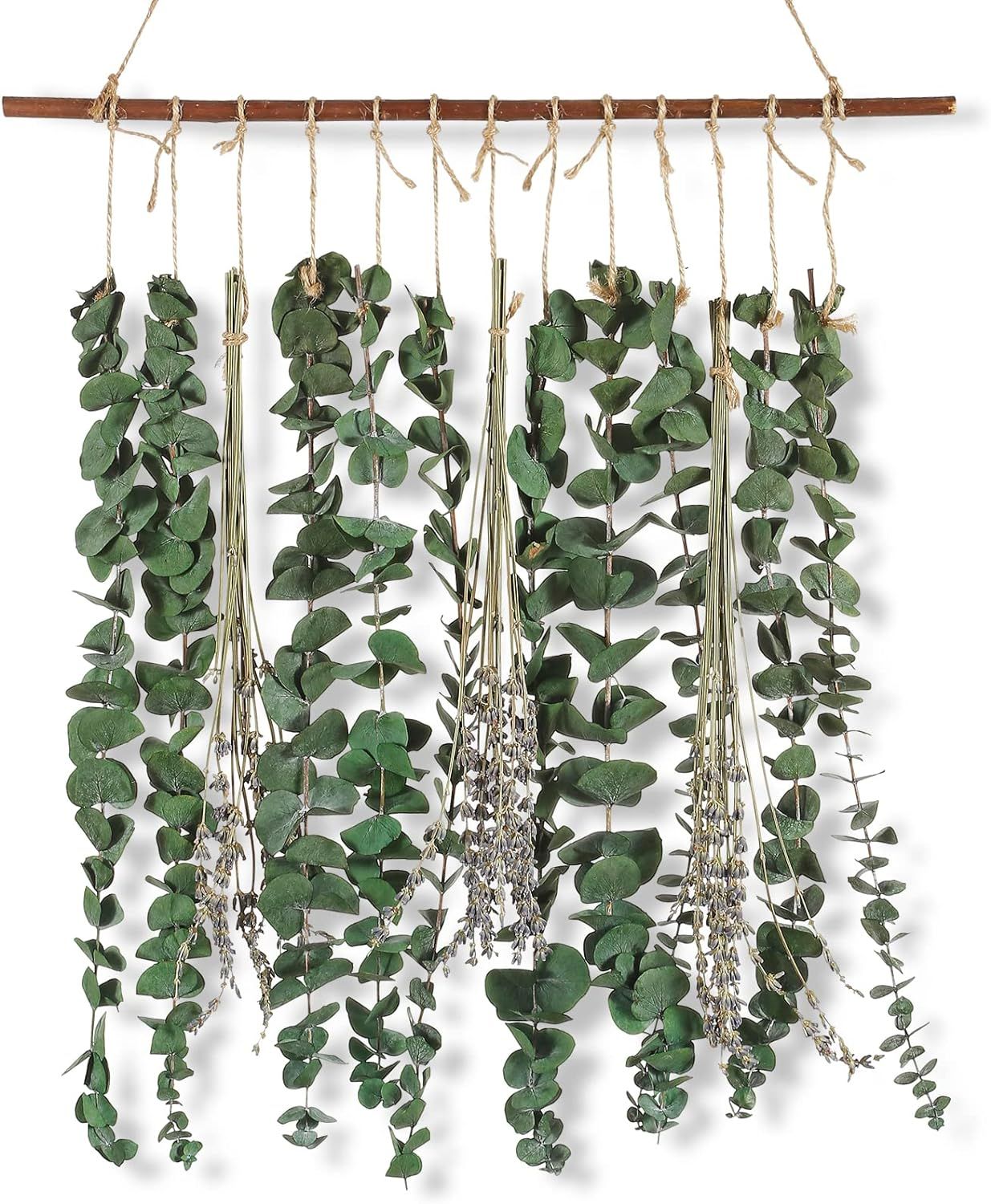 Real Eucalyptus &amp; Lavender Stems for Shower Decor | Boho Greenery Wall Hanging for Bathroom, Bedroom &amp; Home